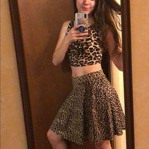 Cheetah print skirt!